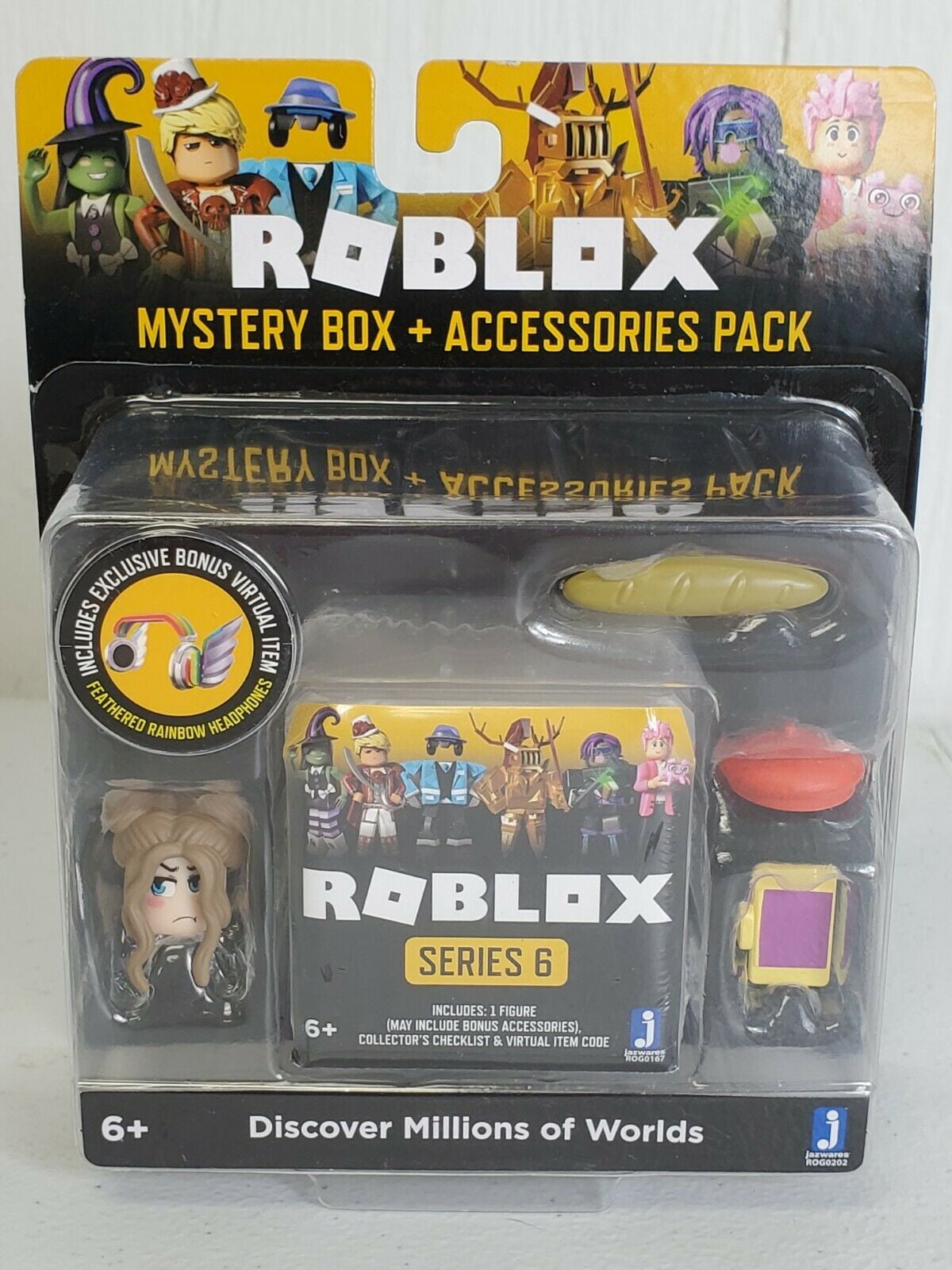 Roblox Action Collection - Series 8 Mystery Figure 6-Pack [Includes 6  Exclusive Virtual Items] 