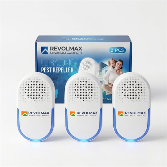 COR-E29, Ultrasonic Pest Control Repeller - Electronic & Ultrasound, Indoor Plug-in Repellent - Get rid of - Rodents, Mice, Squirrels, Bats, Insects, Bed Bugs, Ants, Fleas, Spiders, Roaches (3 Pack)