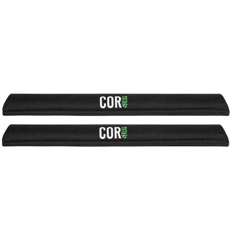 COR Surf Aero Roof Rack Pads for Paddleboard, Kayak, Surfboards, SUP, Snowboard, Paddleboard and Canoe | for Wide Aero Style Bars (Black, 28" Wide)