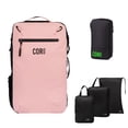 thumbnail image 1 of COR Surf Carry On Travel Backpack Bundle | Island Hopper Travel Backpack with Toiletry Bag and Compression Packing Cube Set (28L, Pink), 1 of 7