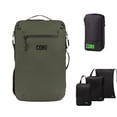 thumbnail image 1 of COR Surf Carry On Travel Backpack Bundle | Island Hopper Travel Backpack with Toiletry Bag and Compression Packing Cube Set (40L, Green), 1 of 7