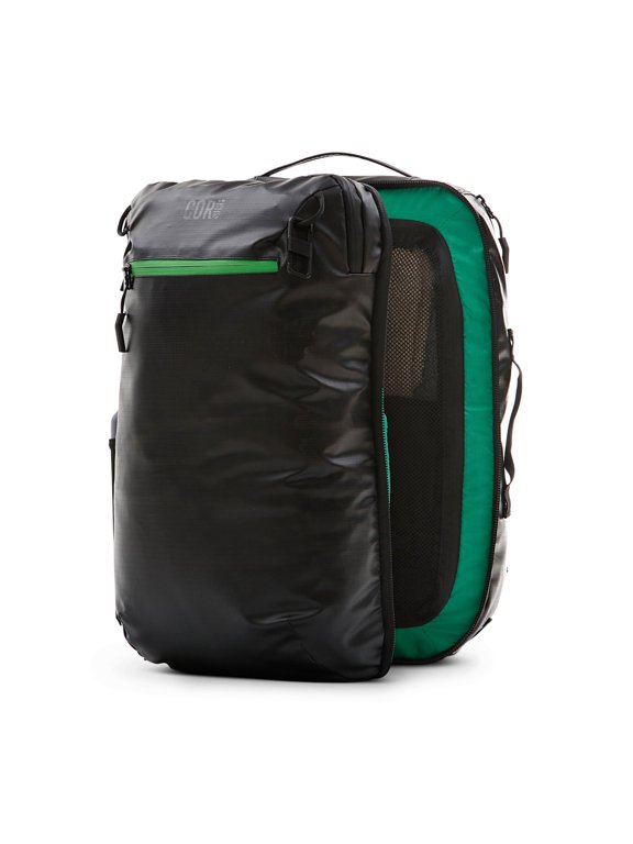Carry On Travel Backpack | Island Hopper 2.0 Ultralight Ariline Approved Personal Item Backpack| 28L Matte Black Waterproof Edition - FREE S-Clip Included