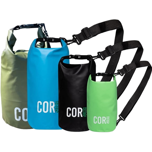 COR Surf Floating Waterproof Lightweight Dry Storage Bag Backpack Water Sports - 4-Pack