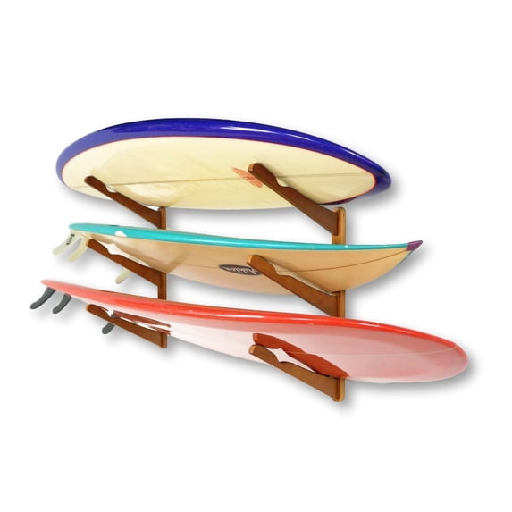 COR Surf Surfboard Wall Rack - Triple Tier Surf Board Store & Display Up to 4 Surfboards