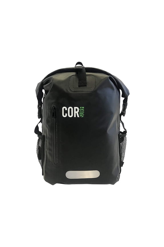 Water Resistant Dry Bag Laptop Backpack for Water Sports (Black, 25L)