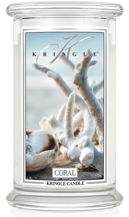 CORAL Large 2-Wick 22 oz 100 Hour Jar by Kringle Candles