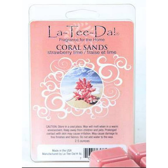 CORAL SANDS Magic Melts Scented Wax Tarts by La Tee Da