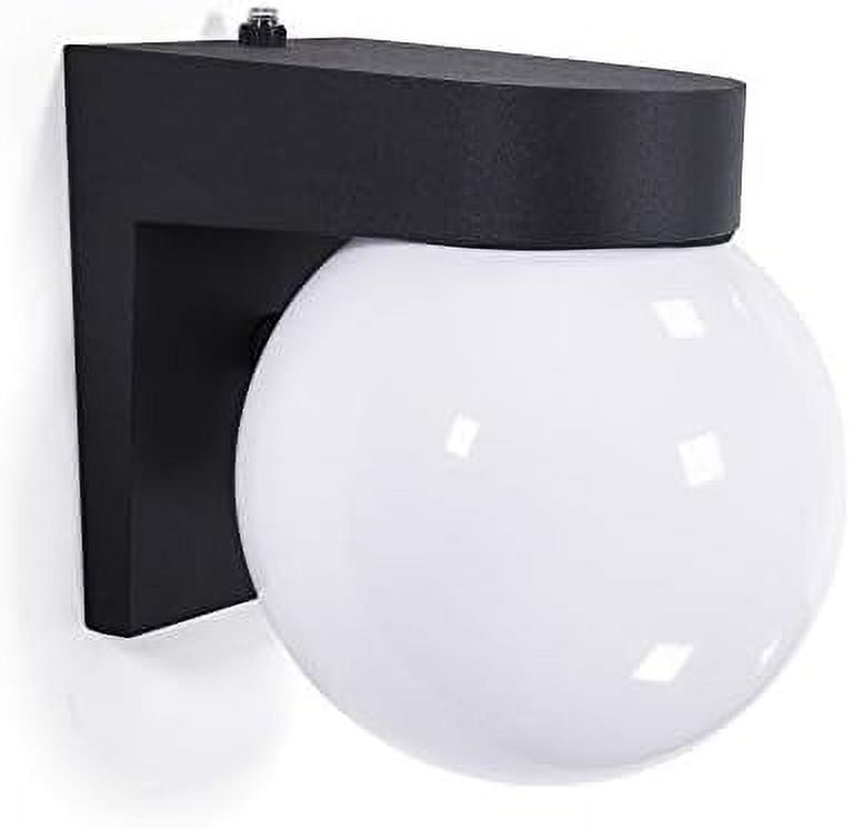 Coramdeo Commercial Residential Outdoor Led Globe Light Dusk To Dawn Photocell Wet Location