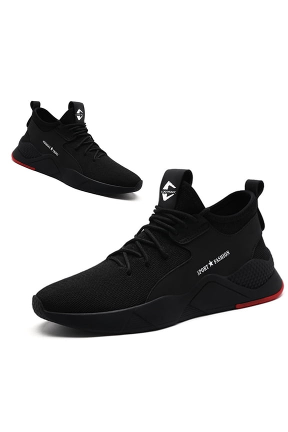 Steel Toe Safety Shoes for Men Women Work Sneakers Breathable Lightweight Industrial & Construction Shoe