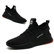 CORANSBER Steel Toe Safety Shoes for Men Women Work Sneakers Breathable Lightweight Industrial & Construction Shoe