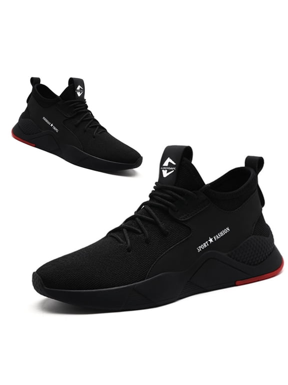 Steel Toe Safety Shoes for Men Women Work Sneakers Breathable Lightweight Industrial & Construction Shoe