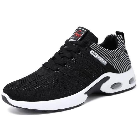 CORASUN Men's Breathable Running Shoes, Lightweight Fly-Knit Mesh Sneakers with Non-Slip Sole, Comfortable Athletic Tennis Shoes for Walking, Gym, Jogging & Casual Work