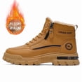thumbnail image 1 of CORASUN Men's Mid Top Side Zipper Winter Snow Boots for Daily Outdoor Use, Botas para Hombres, 1 of 9