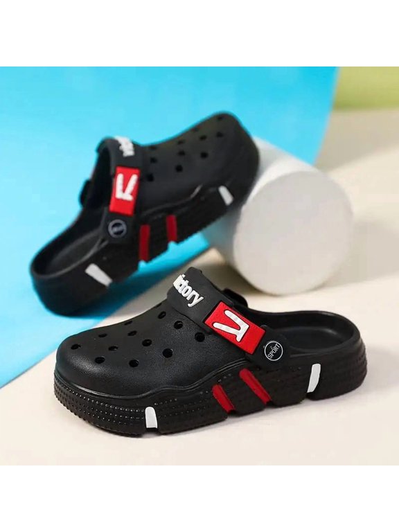 Men's Plus‑Size Casual Clogs Shoes, Slip‑On Lightweight Breathable Slide Sandals, Ideal for Beach, Travel & Outdoor Activities, Multi‑Solid Colors