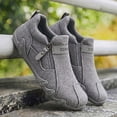 thumbnail image 1 of CORASUN Men's Side Zip Slip On Walking Shoes Wide Toe Comfort Casual Footwear for Daily Travel and Light Outdoor Activities, 1 of 4