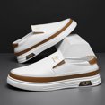 thumbnail image 1 of CORASUN Men's Slip On Loafer Shoes, Thick Platform Sole Casual Sneakers, Lightweight Non Slip Daily Walking Shoes, 1 of 4