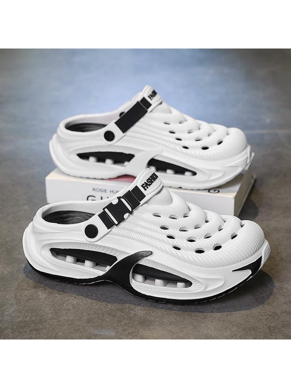 Men's Techwear Garden Clogs, Lightweight & Anti-Slip Waterproof Shoes, Breathable Comfort for Beach, Gardening & Daily Outdoor Leisure