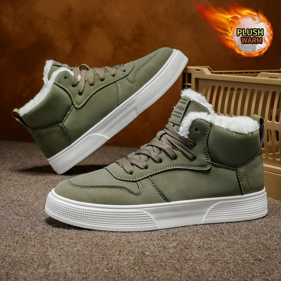 CORASUN Men's Waterproof Insulated Snow Boots - Lightweight Non-Slip Low-Top Casual Shoes for Winter Hiking, Daily Commute, and Driving