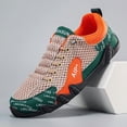 thumbnail image 1 of CORASUN Men's low-top round-toe lace-up shoes with printed splicing and color-block design. Stylish, trendy and versatile, this four‑season casual men's sneaker is suitable for outdoor sports, hiking, 1 of 4
