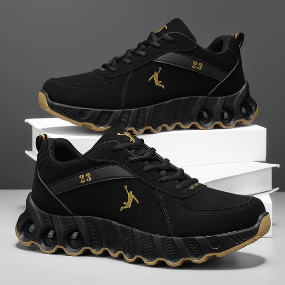 CORASUN Premium Black & Gold Performance Sneakers | Elite Shock-Absorption & Non-Slip Tech | Best for Basketball, Gym Training & Streetwear