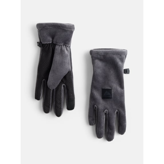 Ozark Trail Women's Corduroy Commuter Ski Gloves, Charcoal, S/M