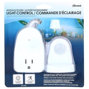 Amertac White Motion Activated Light Control 1 pk