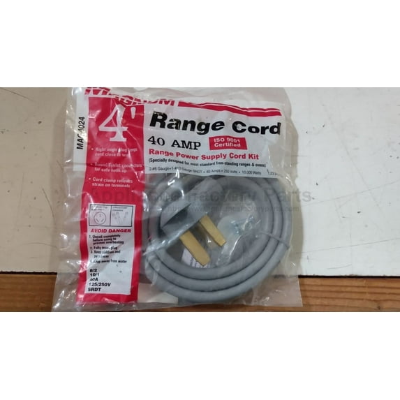 CORD RANGE 4ft 3 WIRE 40AMP MAG4024