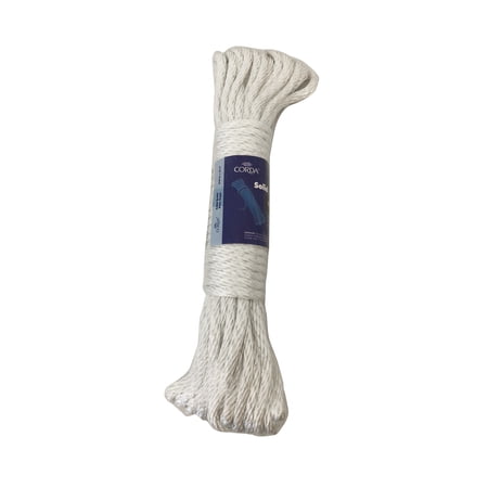 CORDA Solid Braid Rope, White, Polypropylene, 5/16" x 50'