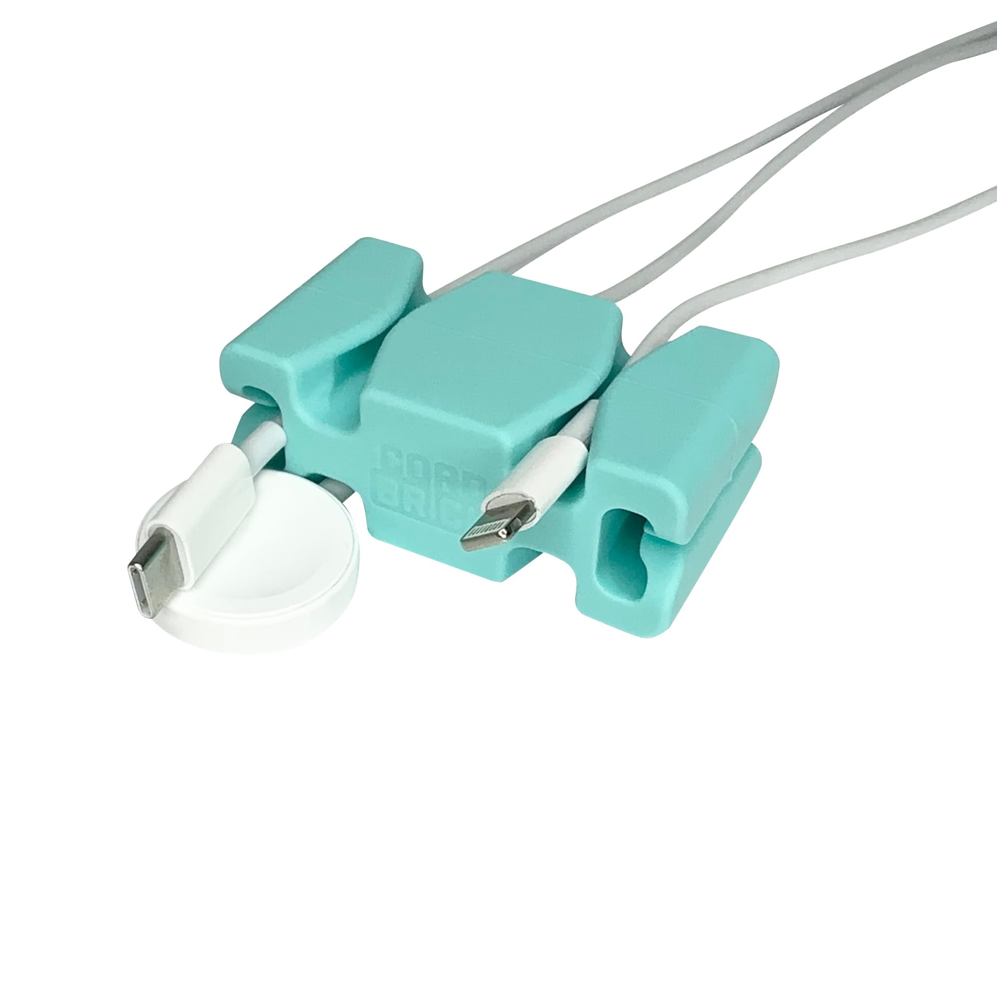 CORDBRICK Weighted Cord Holder for Nightstand and Desktop. Travel Cable