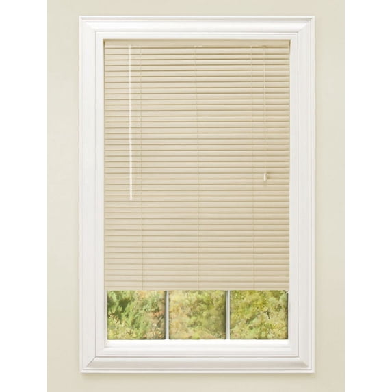 CORDLESS VINYL MINI BLIND ALABASTER, 33" X 72"