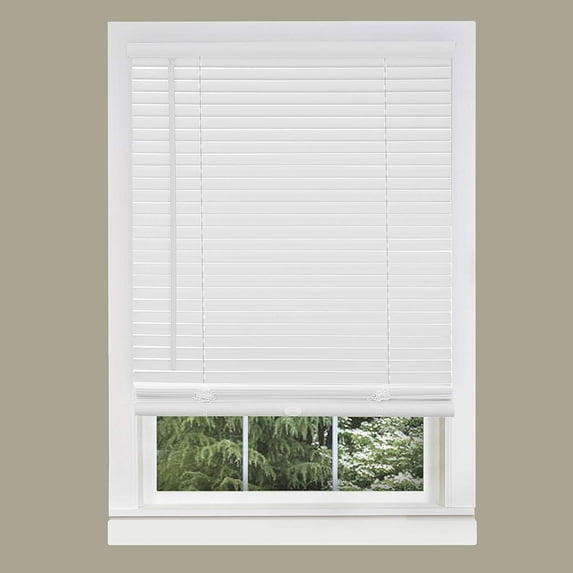 CORDLESS VINYL MINI BLIND WHITE, 21" X 64"