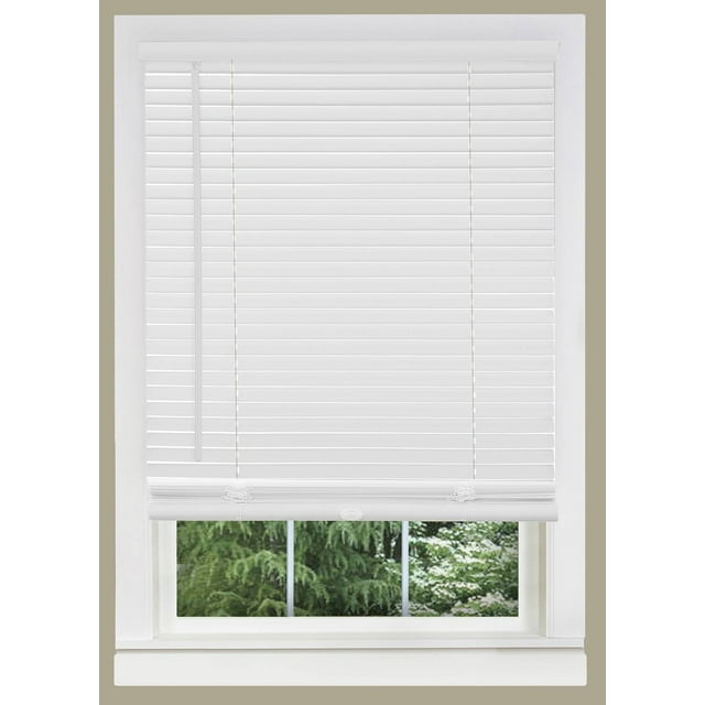 CORDLESS VINYL MINI BLIND WHITE, 32" X 72"