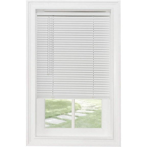 CORDLESS VINYL MINI BLIND WHITE, 33" X 72"