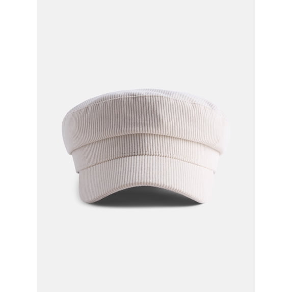 No Boundaries Women's Corduroy Baker Boy Hat, Tan