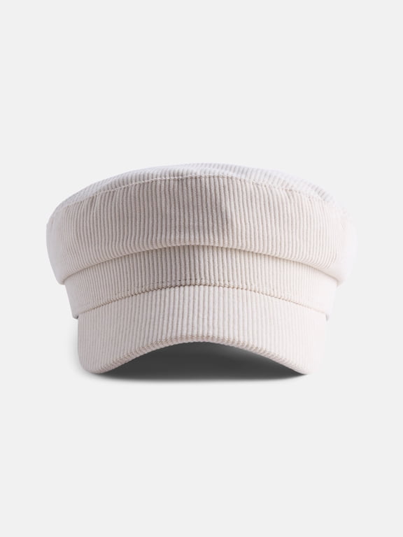 Women's Corduroy Baker Boy Hat, Tan