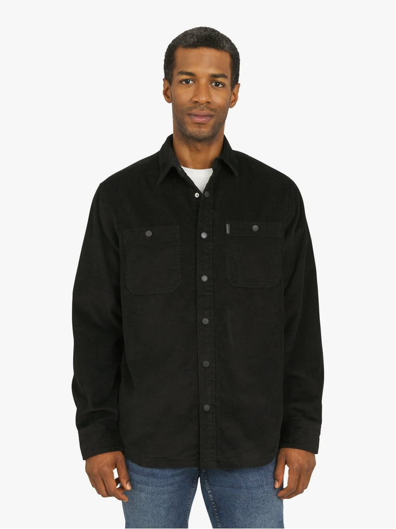 ENOF long sleeve cord shirt black サイズ01 美品 ENOF long sleeve cord shirt