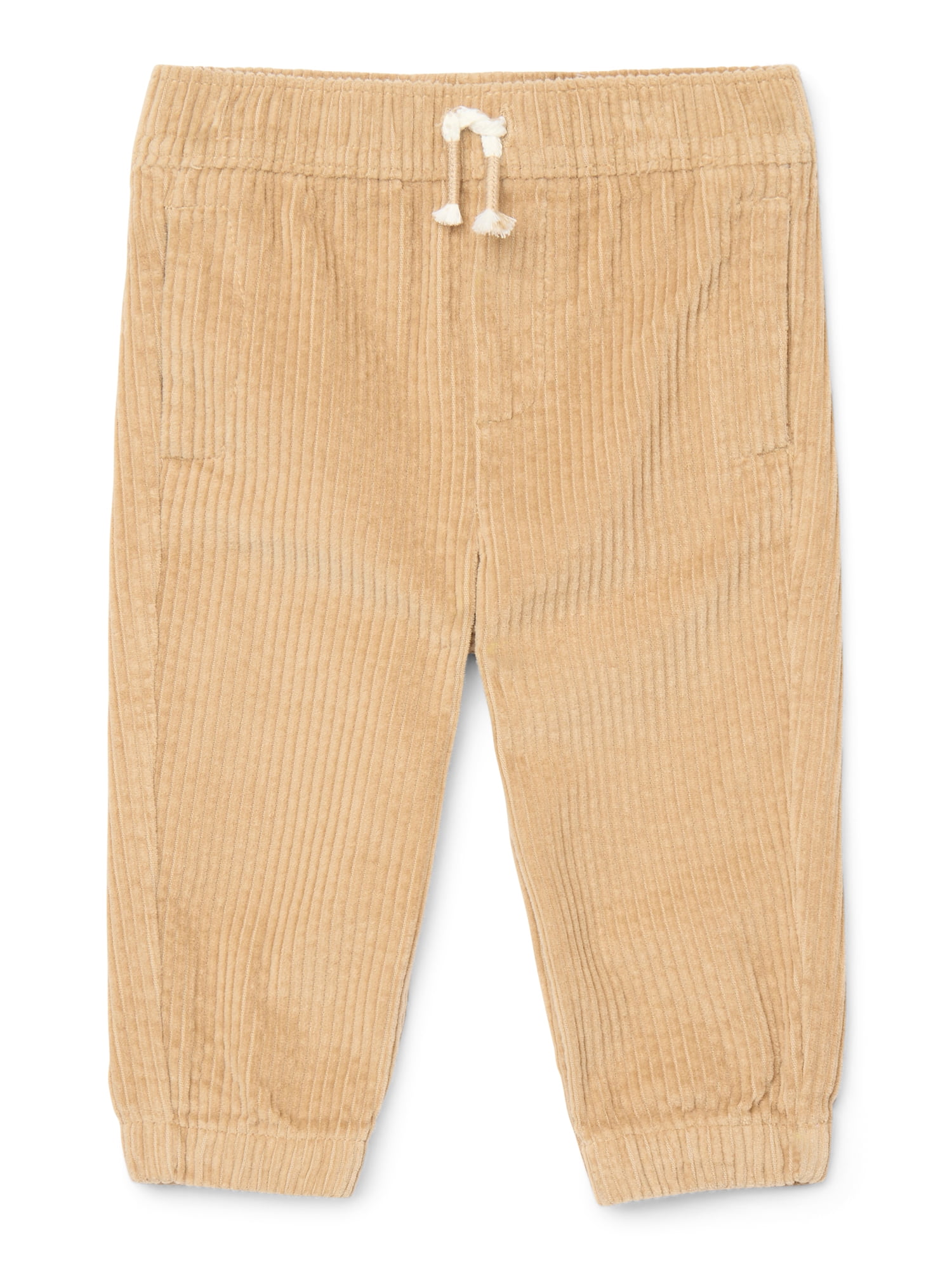 Garanimals Baby Boy Cotton Corduroy Drawstring Jogger Pants, Sizes 0M-24M