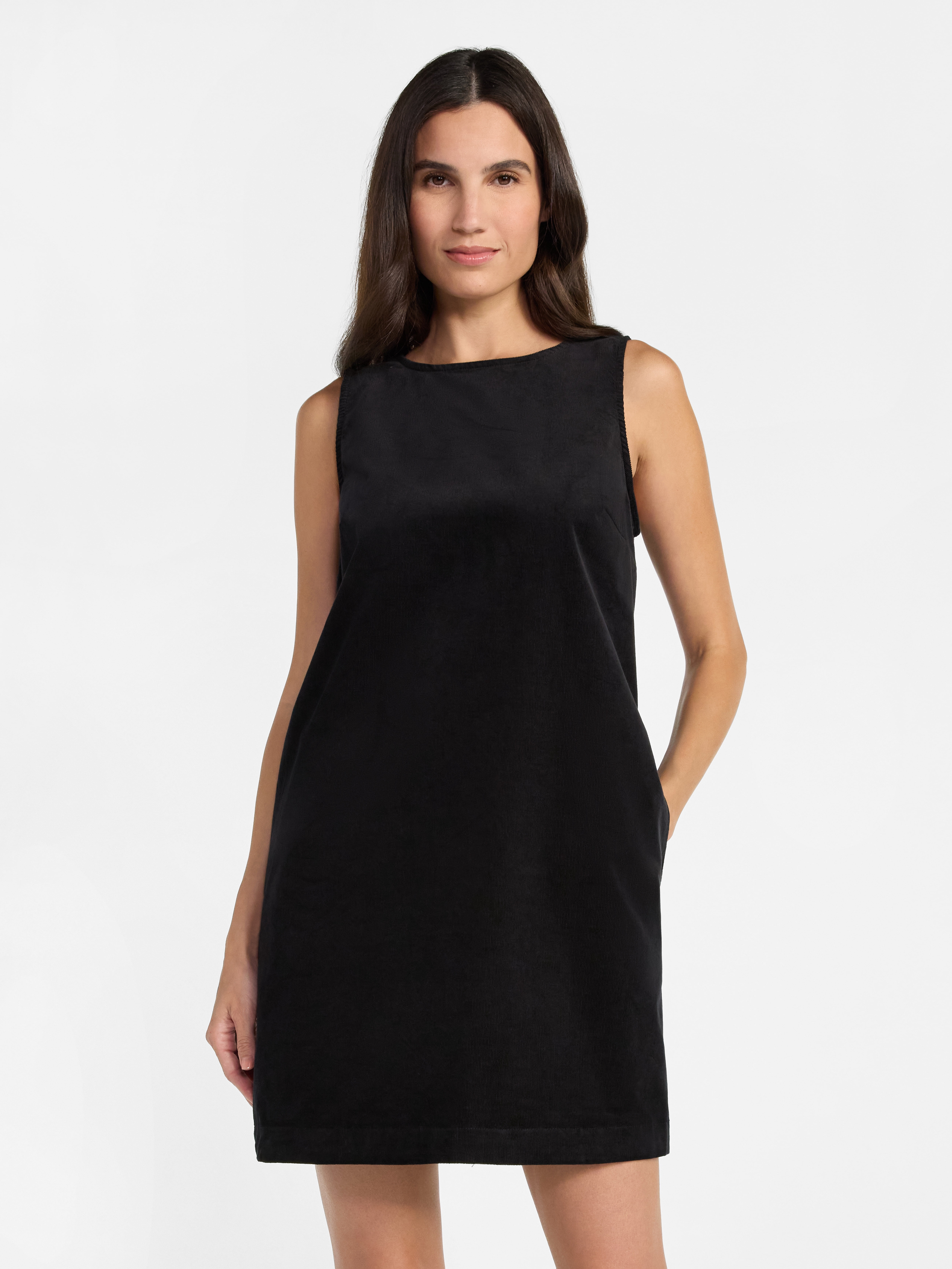 Time and Tru Women's Corduroy Shift Dress, XS-XXXL