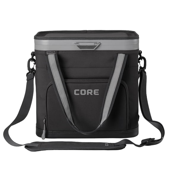 CORE 24 Can FlipBack Magnetic No-Zip Box Cooler, Charcoal