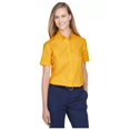 thumbnail image 1 of CORE 365 Ladies' Optimum Short-Sleeve Twill Shirt 78194 Campus Gold M, 1 of 2