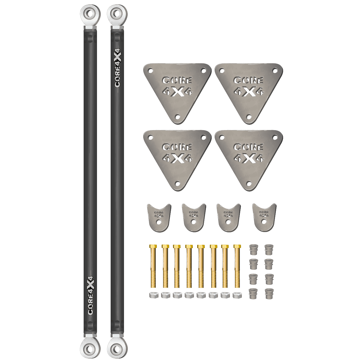 CORE 4X4 - 2pc Universal Heavy-Duty Adjustable Trailing Arms ...