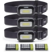 CORE 500 Lumen 3AAA Headlamp, 3 Pack, Hands Free Lighting