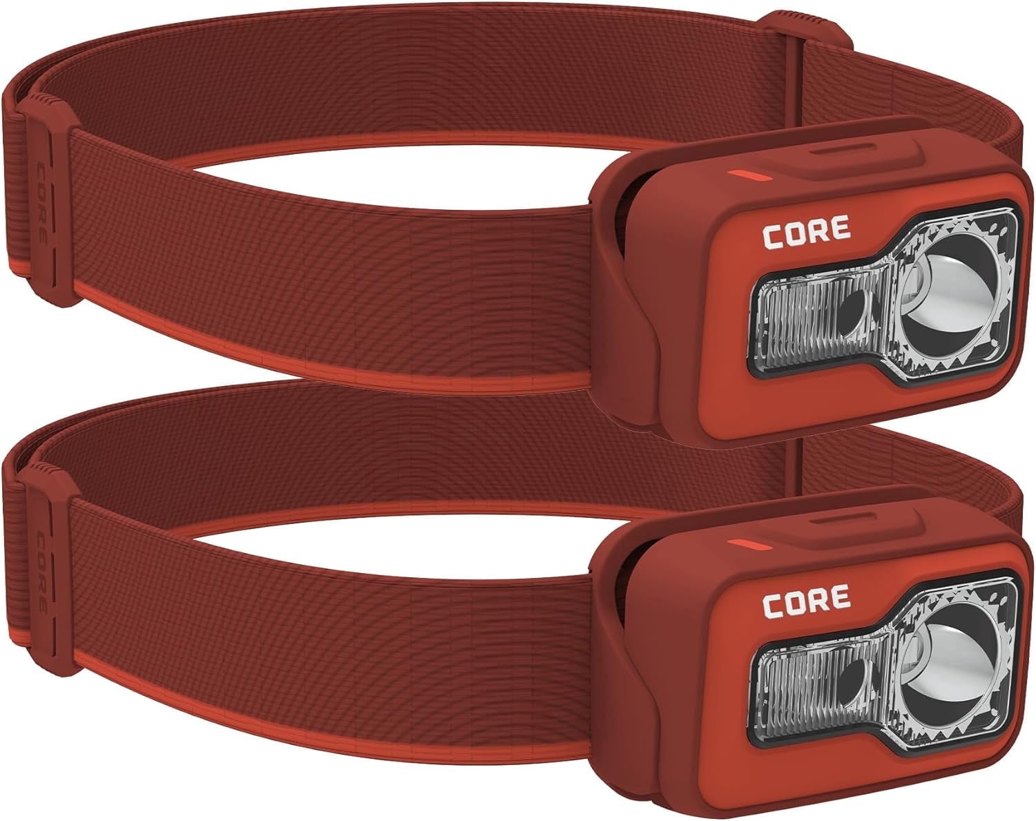 CORE 600 Lumen Rechargeable LED Headlamp, 2 Pack, Hands Free Lighting