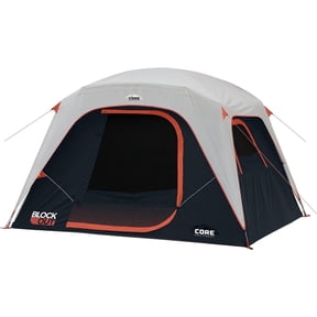 CORE 10' x 9' 6 Person Blockout Dome Camping Tent, 21lbs