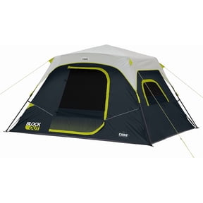 CORE 11' x 9' 6 Person Blockout Instant Cabin Camping Tent, 22lbs