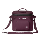 CORE 12 Can Climakeep Magnetic Soft Cooler, Leakproof Cooler, Waterproof Zipper, Mulbery