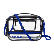 CORE Clear Stadium Approved Handbag with Adjustable Strap, Blue, 2 Liter