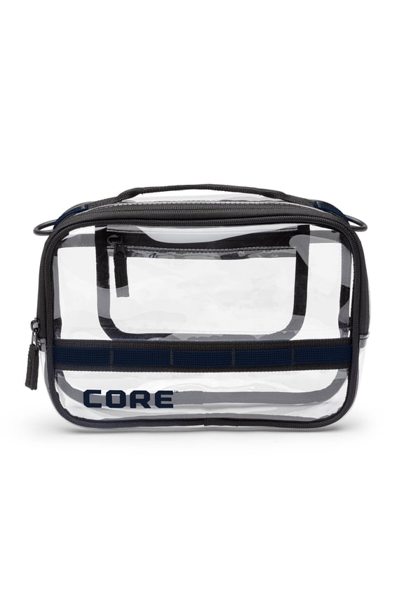 CORE Clear Stadium Approved Handbag with Adjustable Strap, Navy Blue, 2 Liter