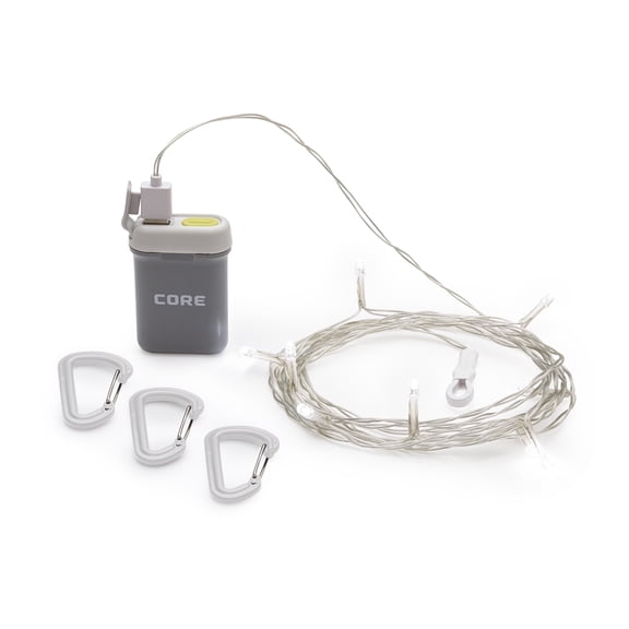 CORE 100L 20 ft. String Light, 2 Light Functions, Tent & Shelter Light