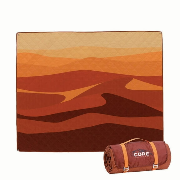 CORE Staydown Anchortech Outdoor Travel Weighted Ground Blanket (Dunescape)